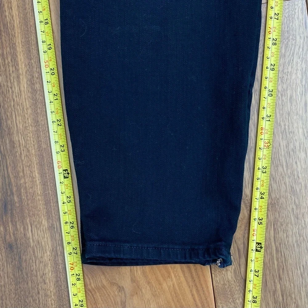 Madewell Skinny Skinny Moto Zipper Ankle Jeans , size 32